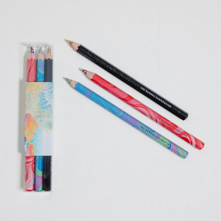 Pointillist magic pencil trio – Barnes Foundation