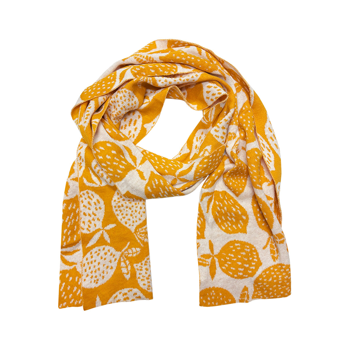 McKernan citrus scarf, orange