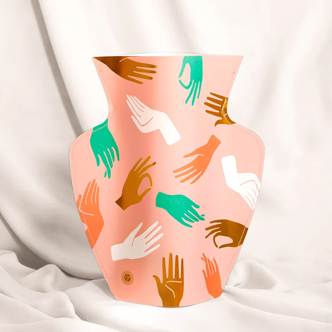 Octaevo Hamsa Pink paper vase