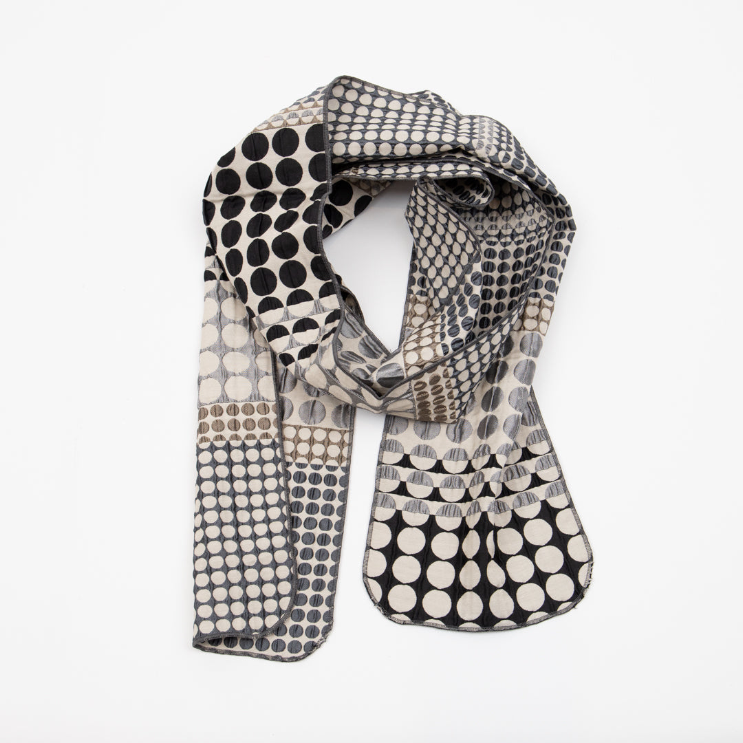 Etch textured silk scarf