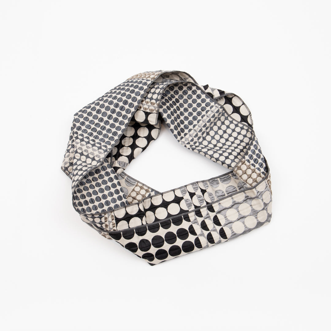 Etch textured silk scarf