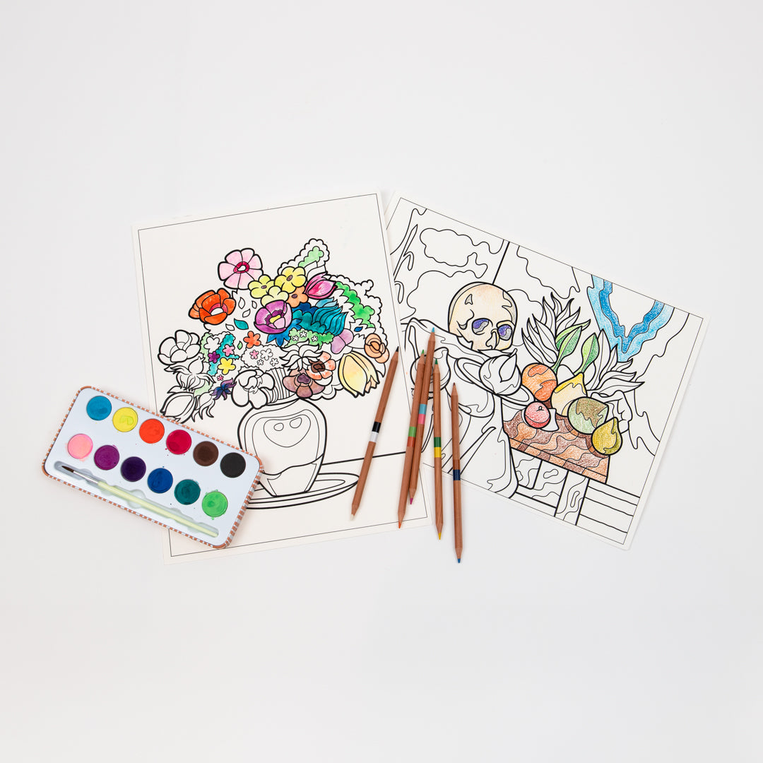 Woodland Animals watercolor travel set