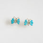 Turquoise Butterfly stud earrings