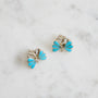 Turquoise Butterfly stud earrings