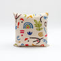 Embroidered pillow: Artist Squiggles