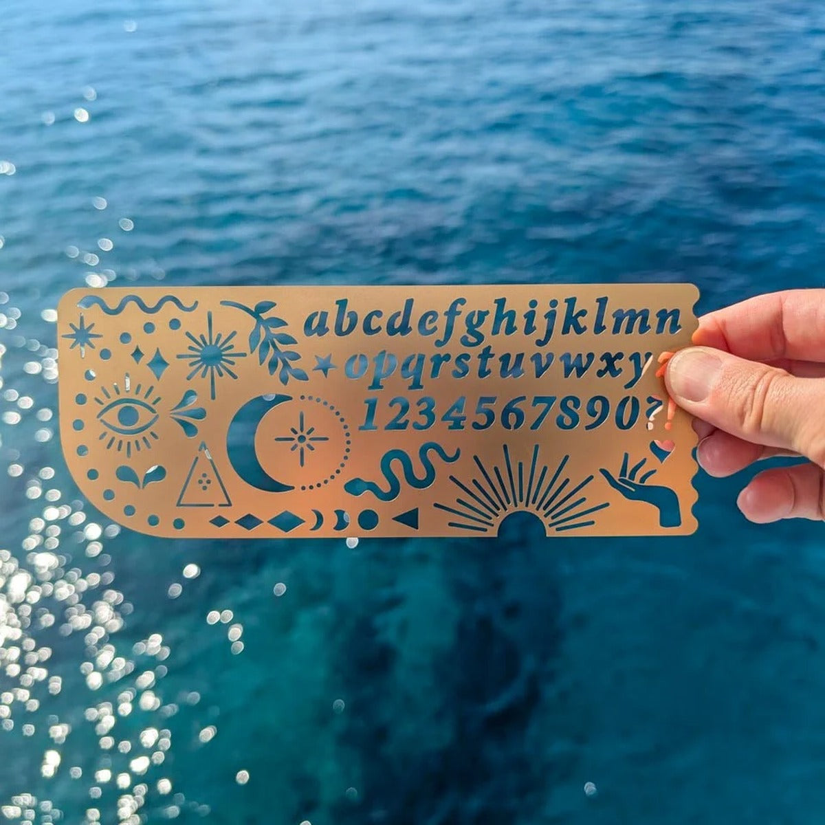 Celestial design stencil