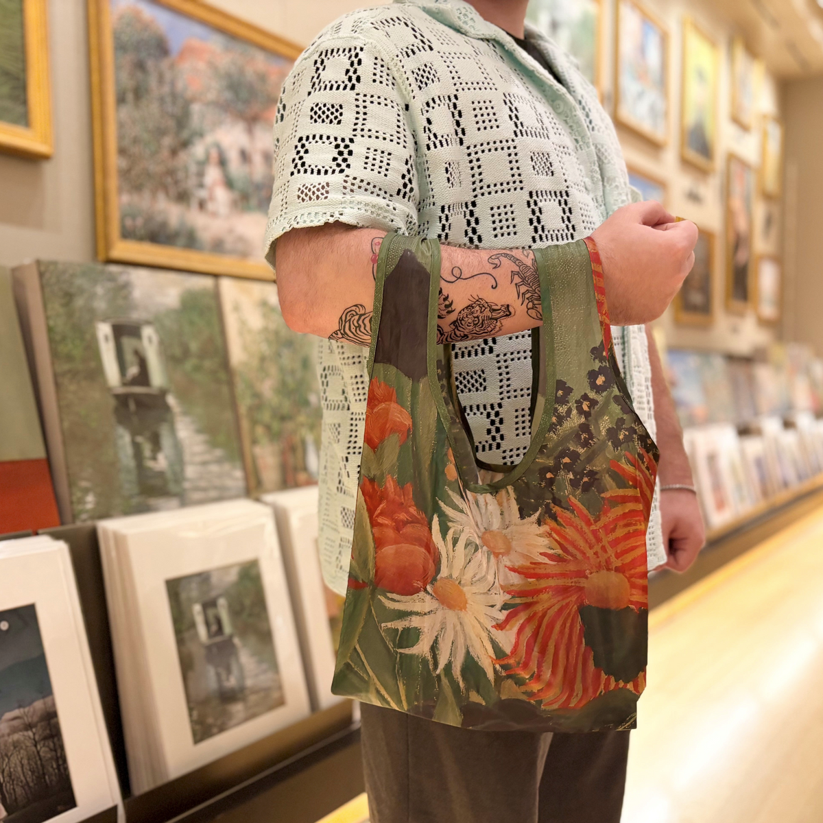 Rousseau bouquet mini shopper tote