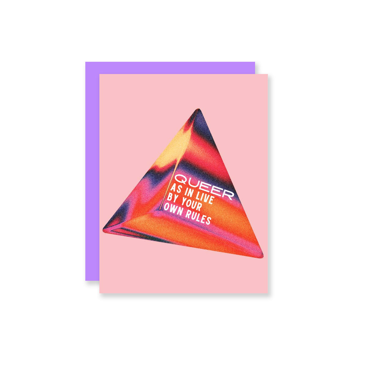 "Queer: Live by Your Own Rules" greeting card "Queer: Live by Your Own Rules" greeting card