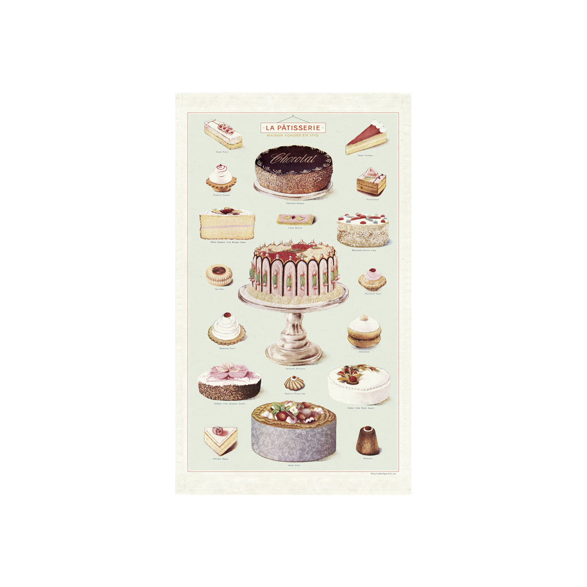 La Patisserie cotton tea towel