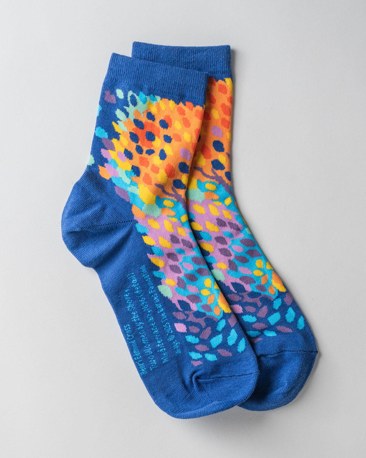 Artwork socks: Henri Edmond Cross seascape detail, quarter crew