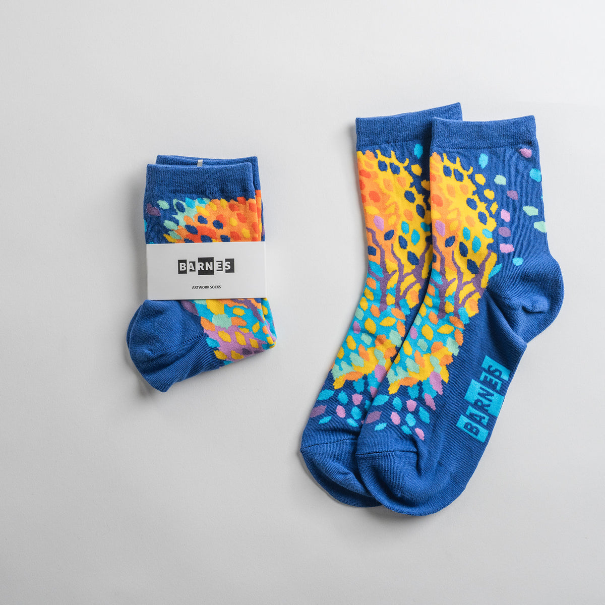 Artwork socks: Henri Edmond Cross seascape detail, quarter crew
