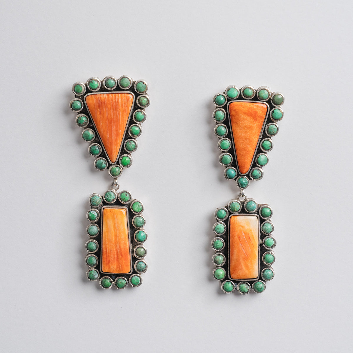 Federico Jimenez spiny oyster statement earrings