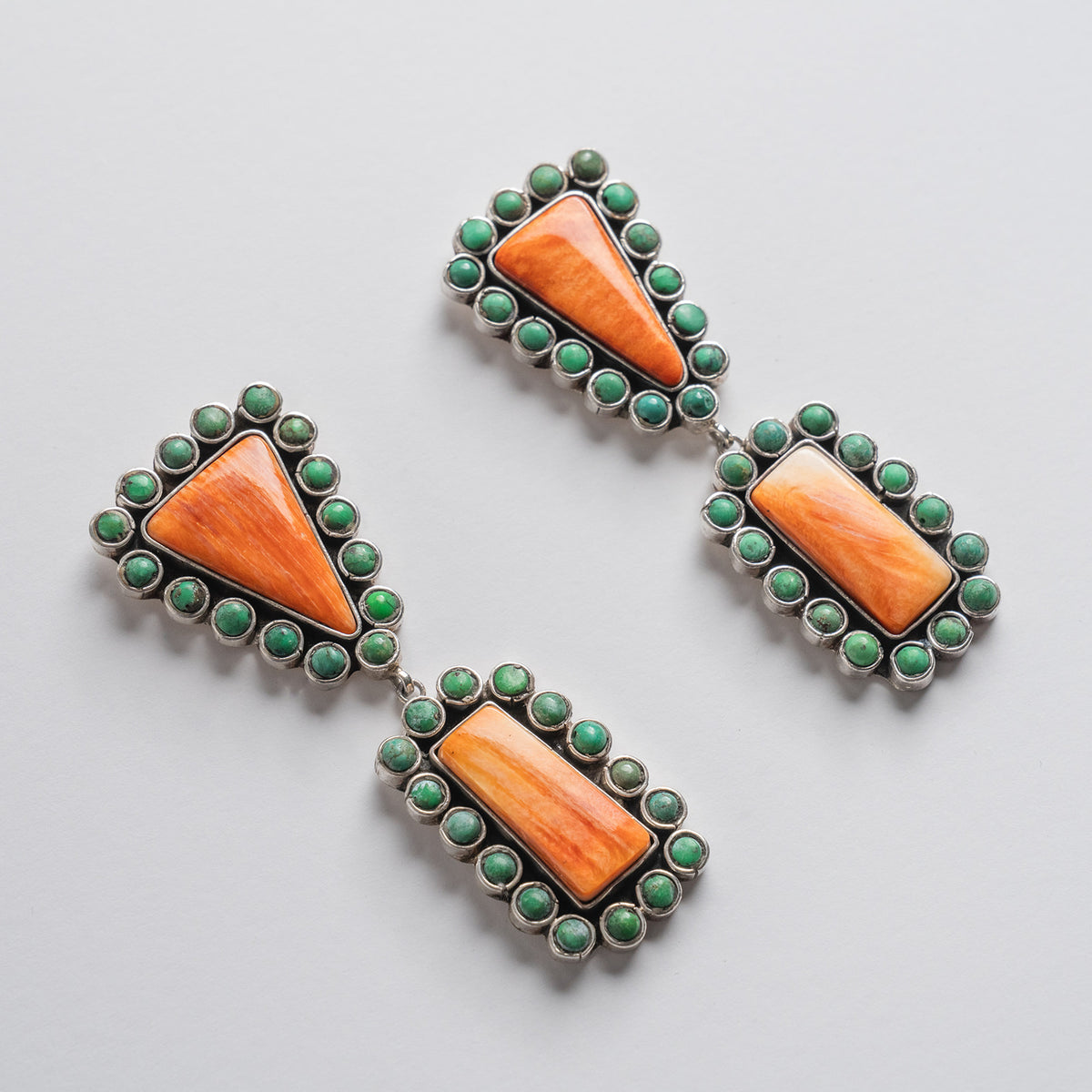 Federico Jimenez spiny oyster statement earrings