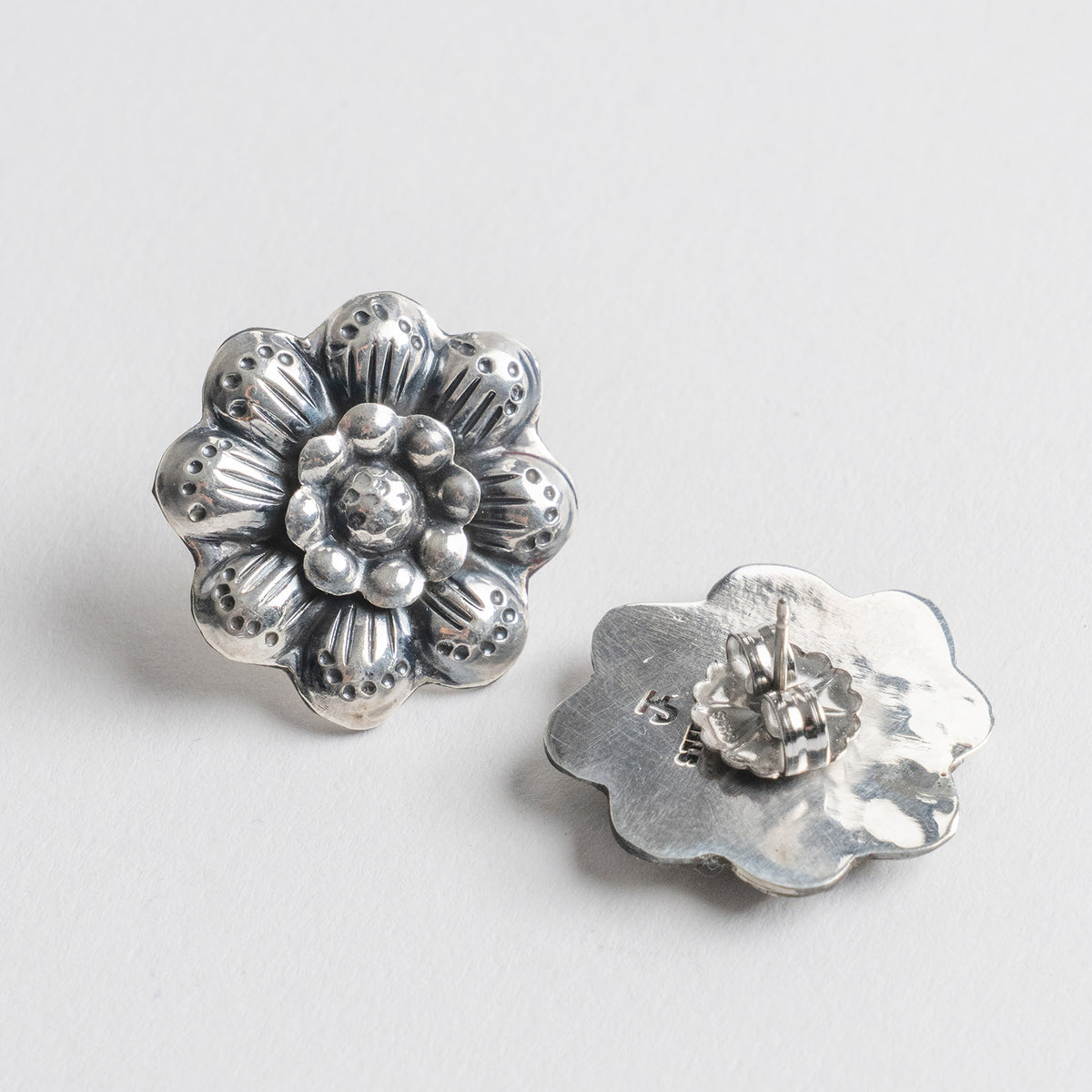 Federico Jimenez flower post earrings