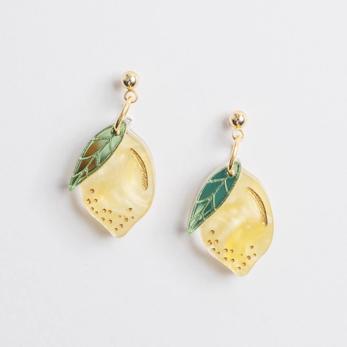 Little Lemon acrylic earrings