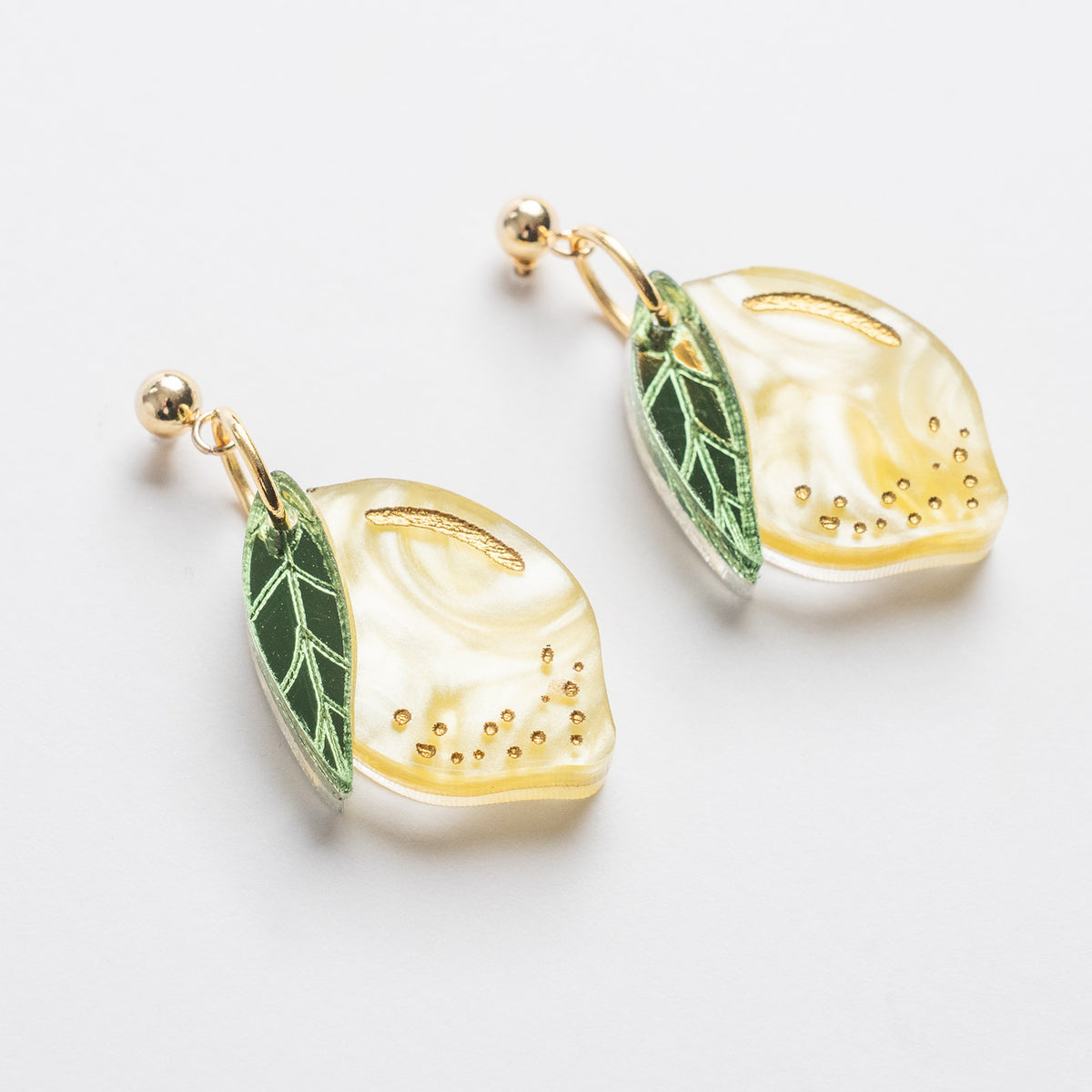 Little Lemon acrylic earrings