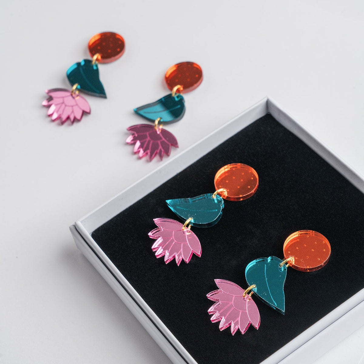 My Papercut Forest jungle earrings