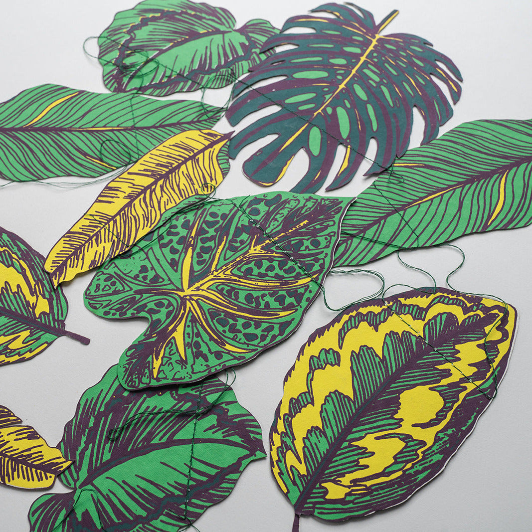 jungle leaves garland