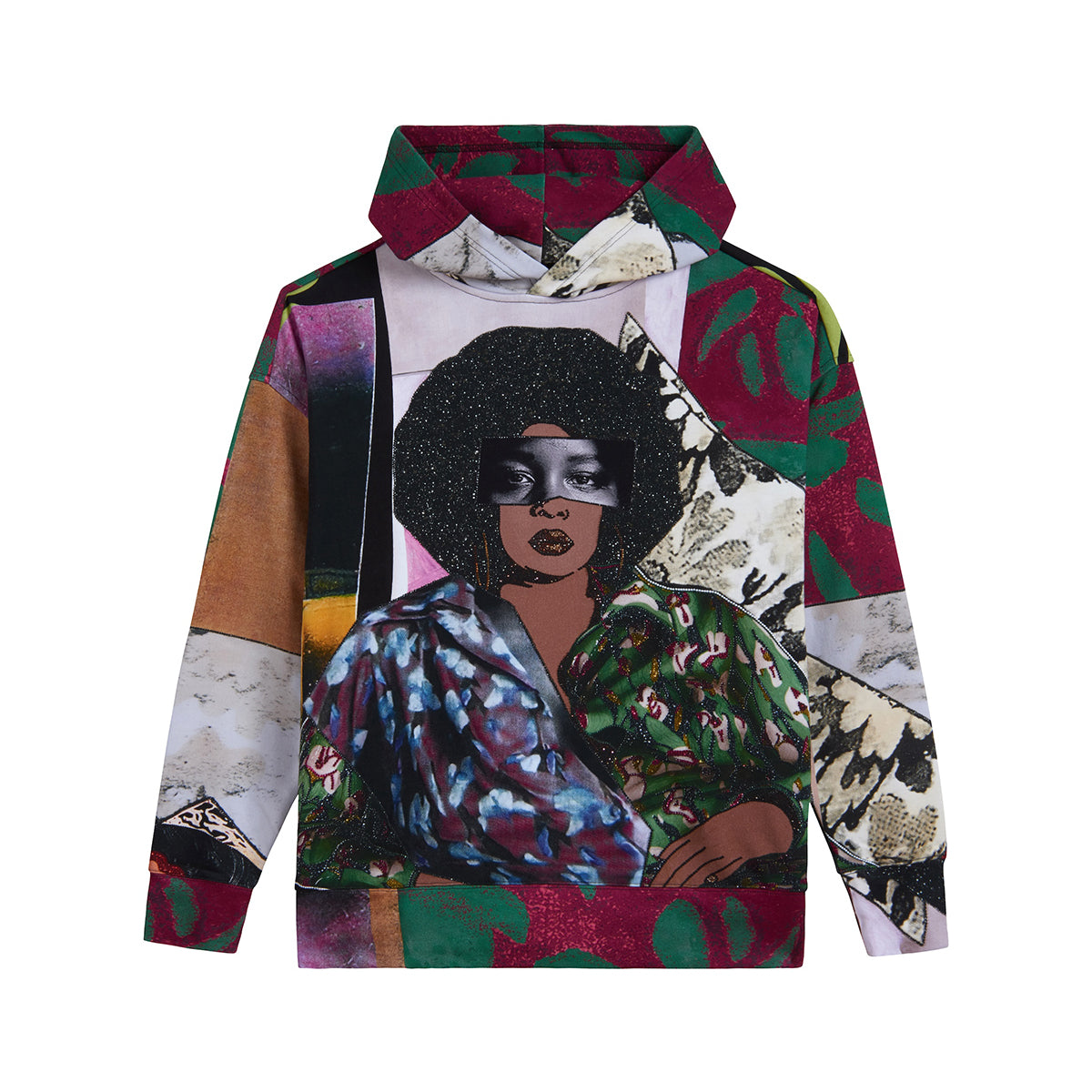 Mickalene Thomas &quot;Afro Goddess&quot; allover-print hoodie