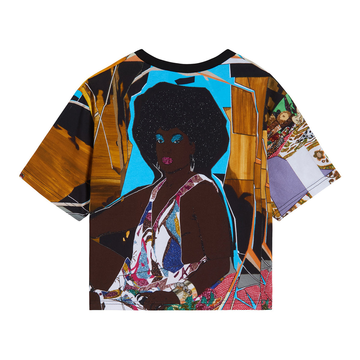 Mickalene Thomas &quot;Trois Femme Noir&quot; cropped t-shirt