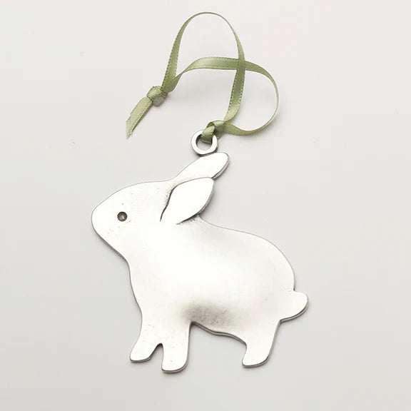 Bunny pewter ornament