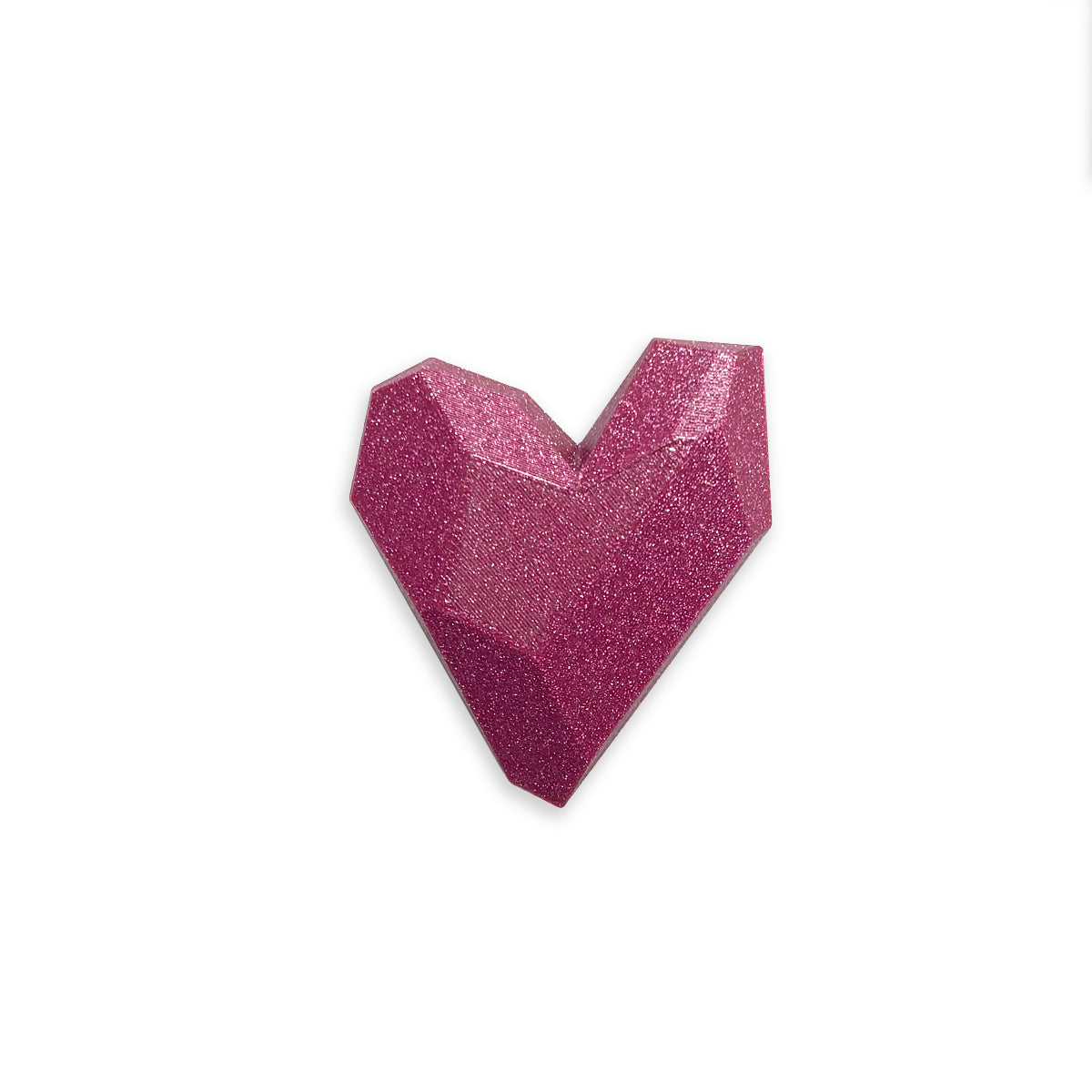 3D-printed heart brooch