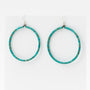 Santo Domingo Pueblo heishi hoop earrings
