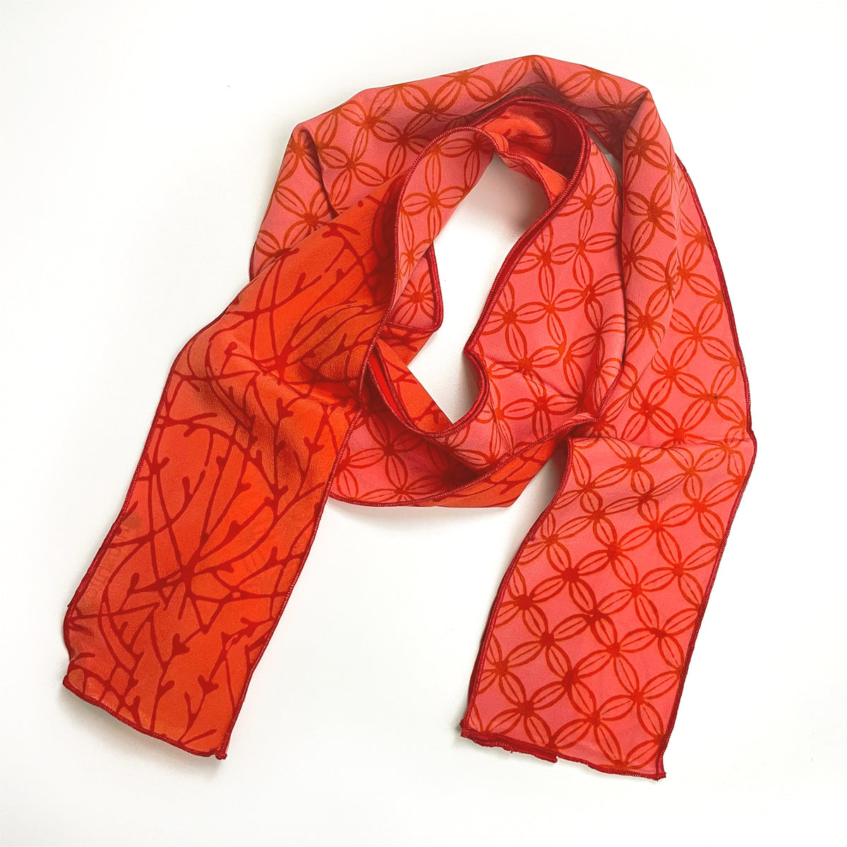 Harshita Designs Blood Orange cylinder scarf