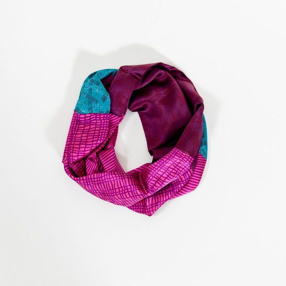 Harshita Designs Rosewood infinity scarf