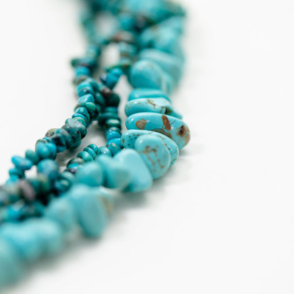 Multi-strand turquoise and leather necklace – Barnes Foundation