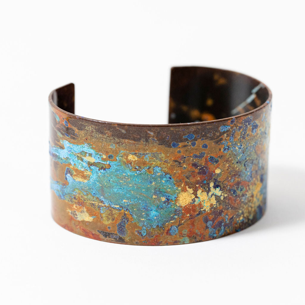 Artemis patina cuff bracelet