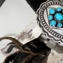 Andy Cadman turquoise and silver concho belt