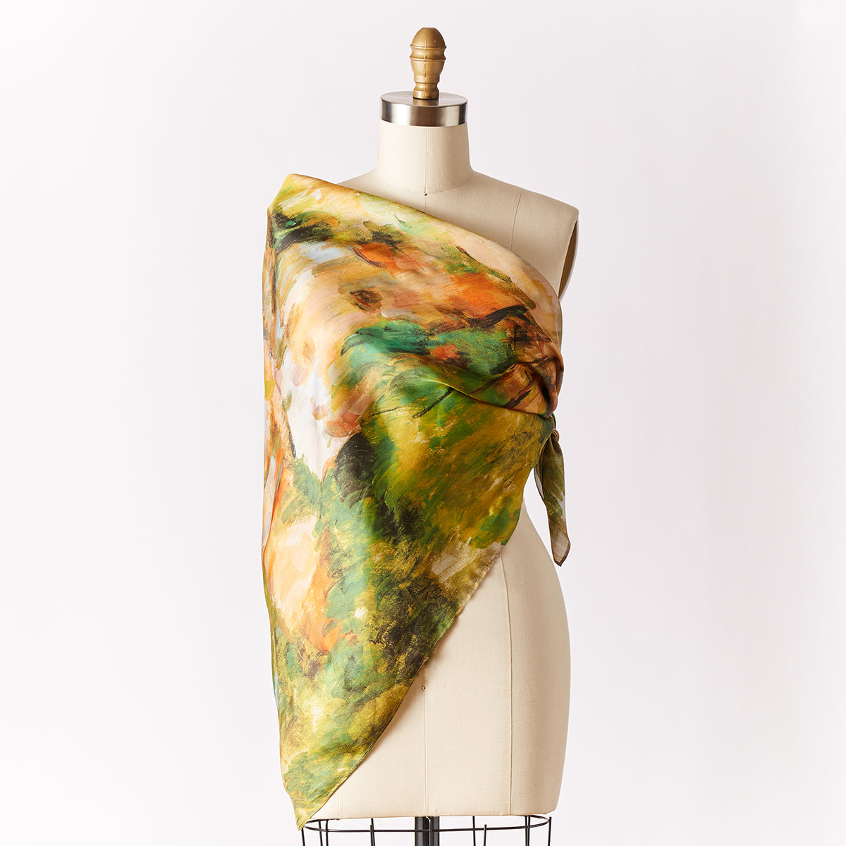 Cézanne &quot;Bibemus Quarry&quot; silk scarf
