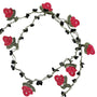 Oya rose crocheted lace necklace