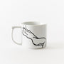 Nude line drawing mug