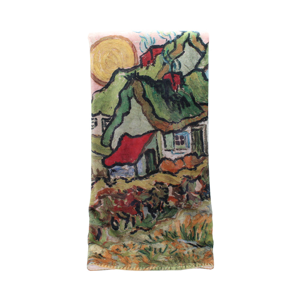 Fine art blanket: Van Gogh cottages