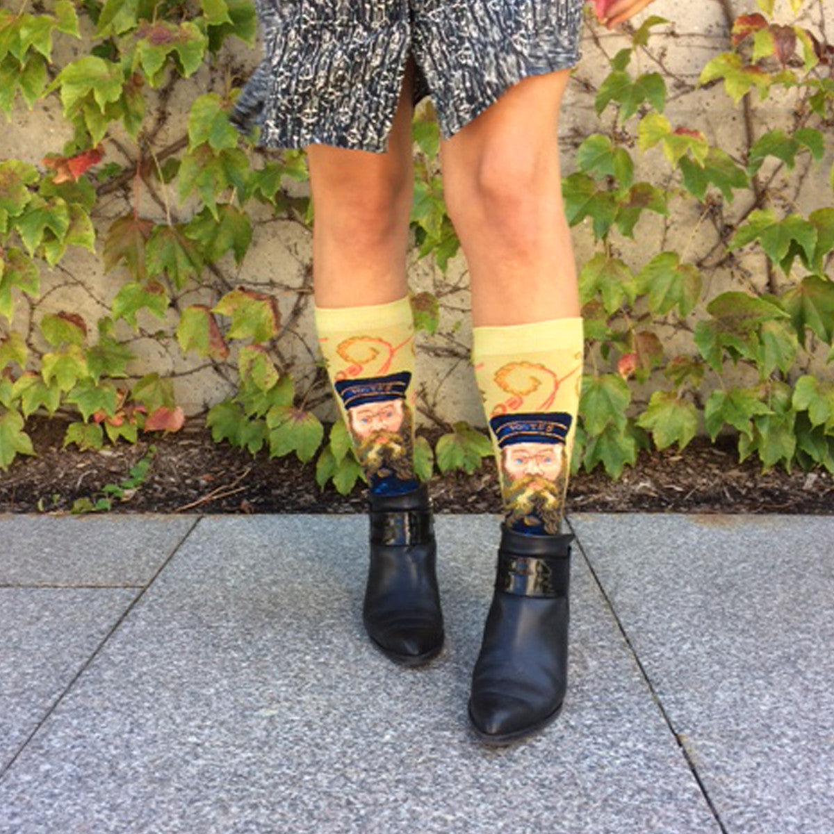 Artwork socks: Vincent van Gogh&#39;s &quot;The Postman&quot;