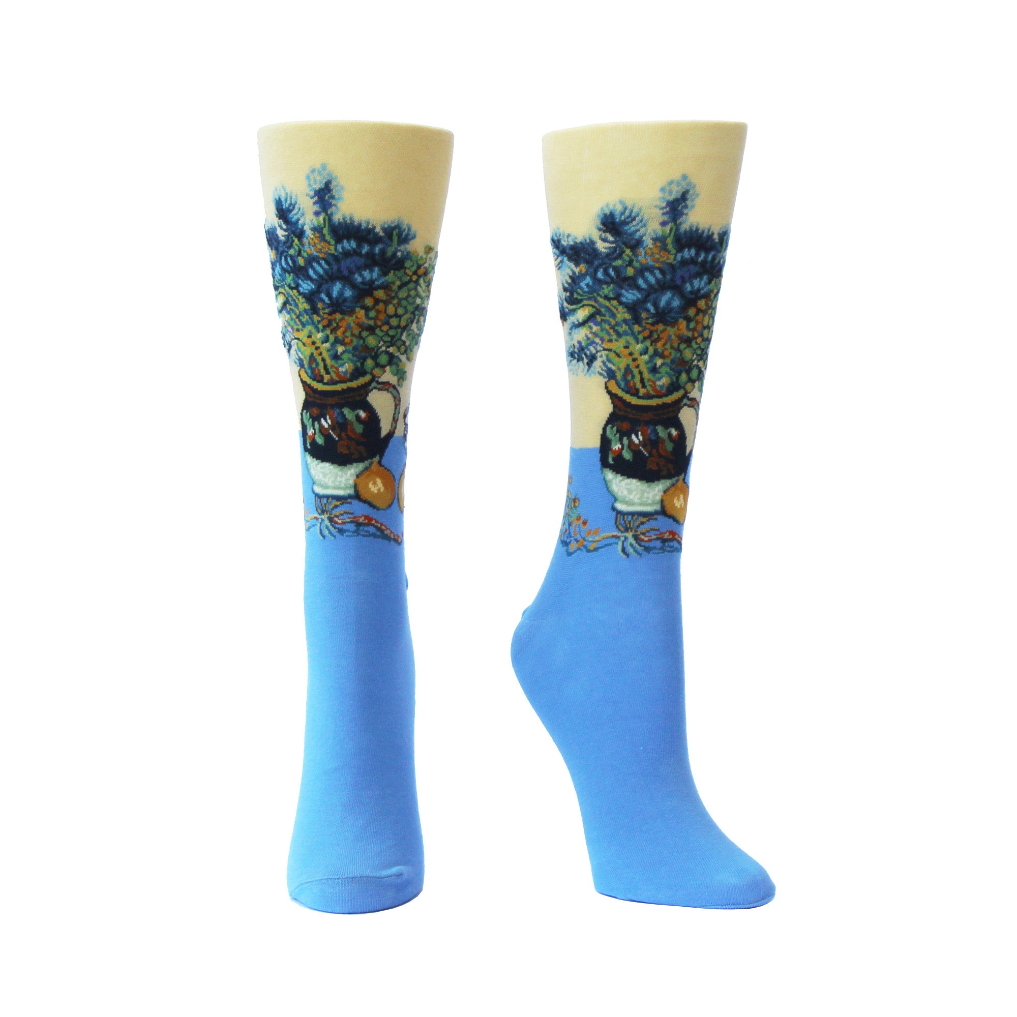 Artwork socks: Vincent van Gogh's "Still Life" flower piece