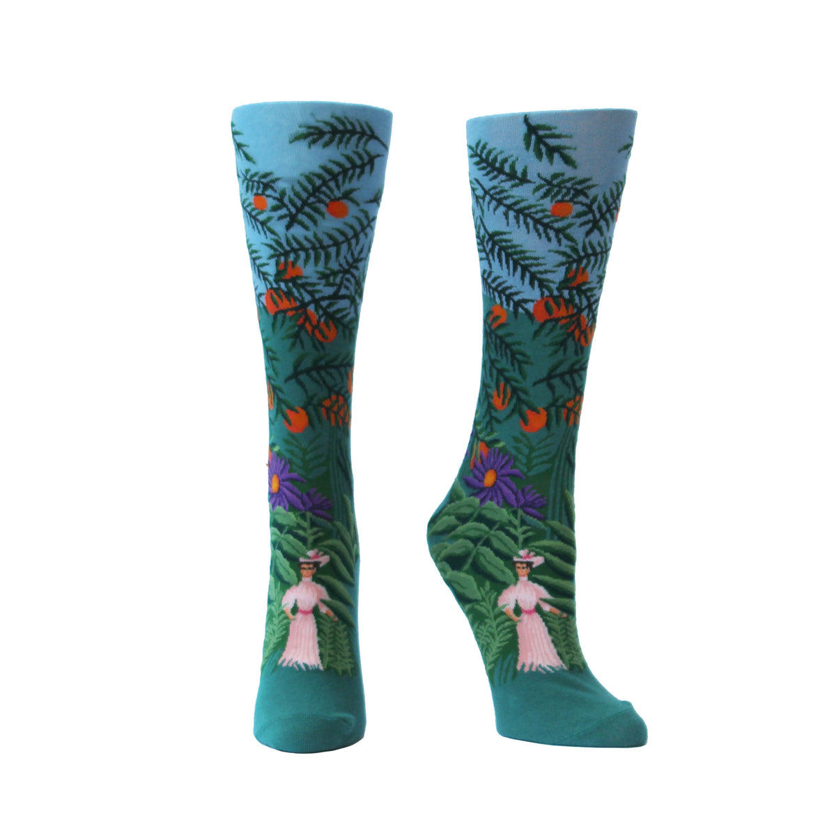 Artwork socks: Henri Rousseau&#39;s &quot;Woman Walking in a Forest&quot;